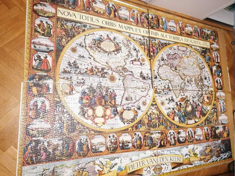 Puzzle Ravensburger 9000 - Mapa świata 1611