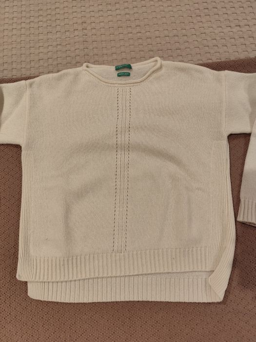 Camisola branca de menina, tamanho 8anos