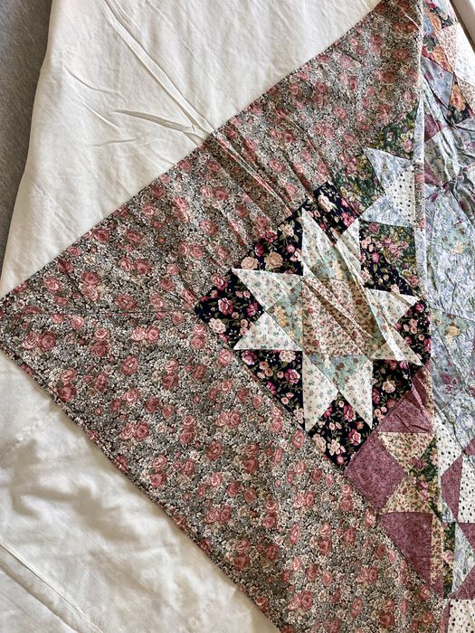 Colcha em patchwork cama casal