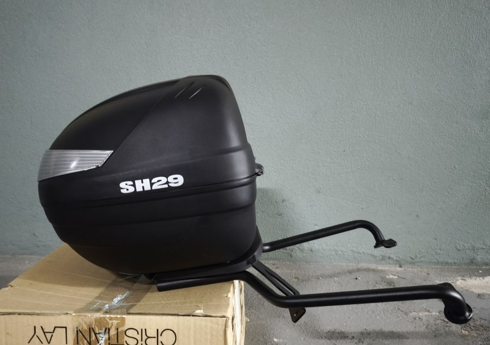 Top case Shad SH29 e suporte para Vespa GTV/GTS