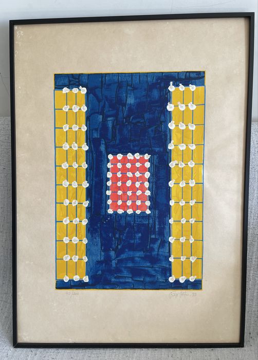 Serigrafia original e emoldurada de Filipe Patricio 1993.