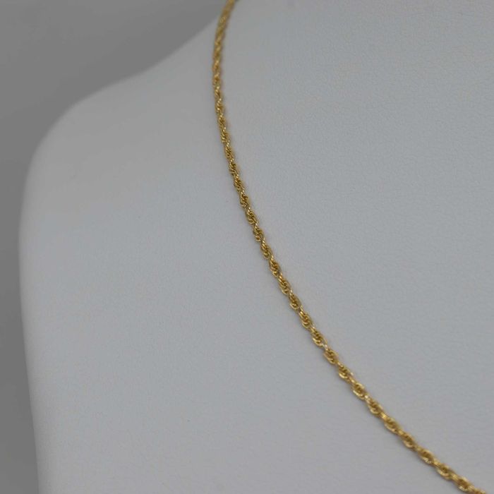 Złoty łańcuszek 585 1,92gram 45cm Kordel pełny Nowy WYSYŁKA GRATIS