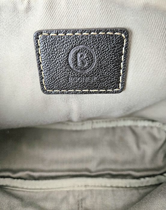 Bogner Oryginalna Brązowa Kosmetyczka, Elegancka, Brąz, Złoto, Skórar