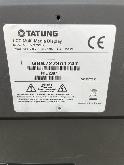 Telewizor tatung 42