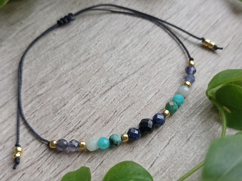 Wodnik bransoletka na szczęście, kamienie amulet