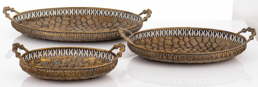 Набір таць декоративних 3 шт. 9x49x27/9x42x23/9x31,5x17 см