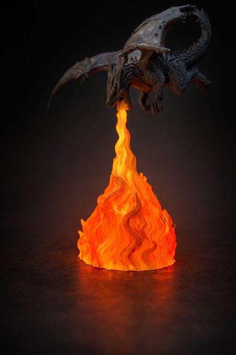 Game of Thrones Peça decorativa Dragão com Chama LED