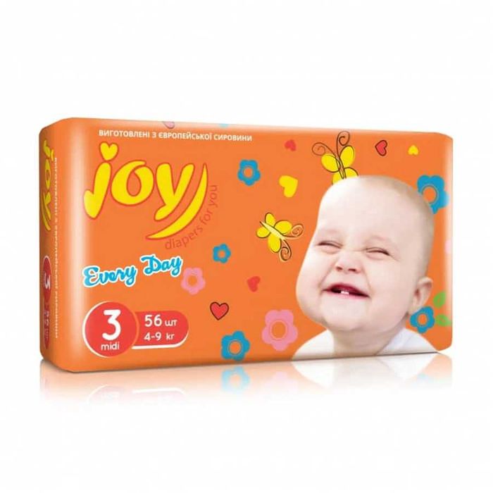 Підгузки Joy Every Day розмір 3 (4-9 кг), 56 шт.