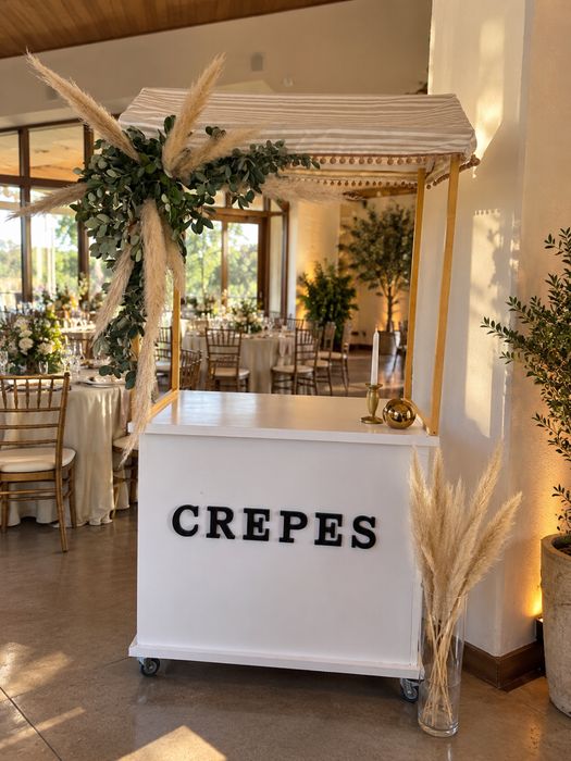 Carrinho de crepes e mini panquecas eventos
