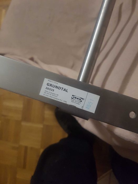 Ikea Półka ścienna kuchenna stal nierdzewna