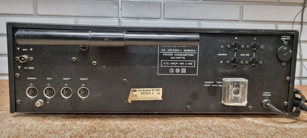 Amplituner hi-fi stereo Nordmende RE 1050 philharmonic