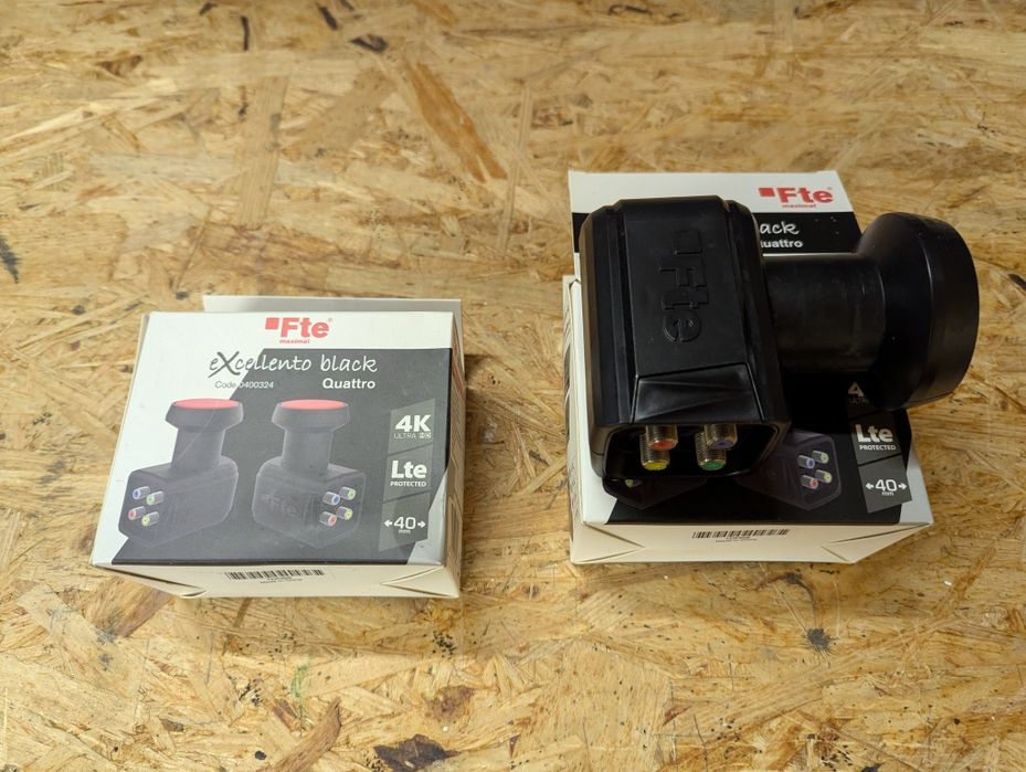 Konwerter satelitarny Quattro FTE eXcellento Black HD 4K