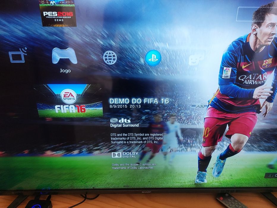 Ps3 Slim 6 jogos e 1 comando
