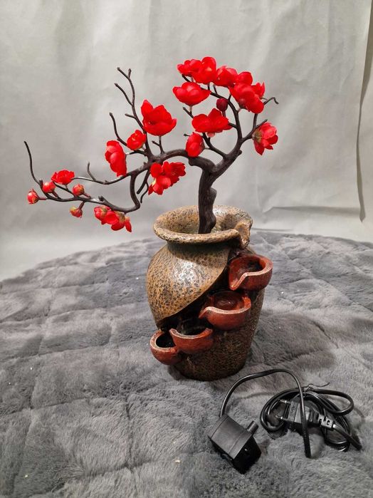 Duża fontanna pokojowa, wodospad, fontanna stołowa, dekoracja,