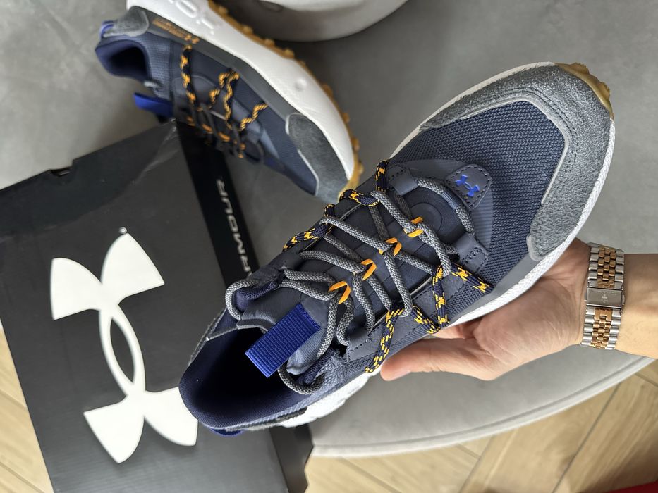 Under Armour Nowe Sneakersy Męskie Fat Tire Granatowe Sportowe 44