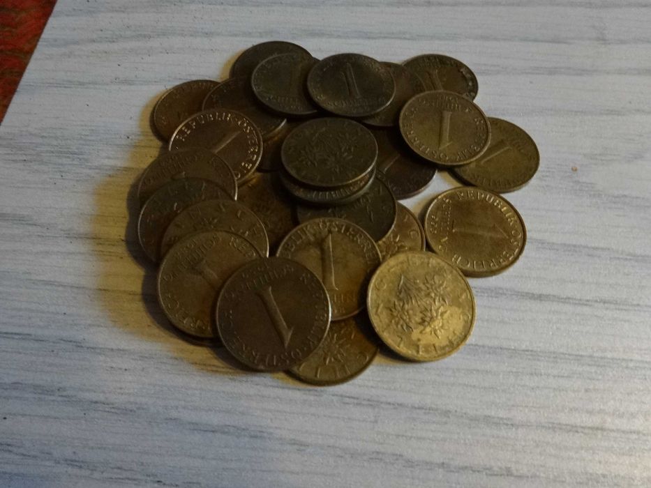 Монети Австрії у кількості 66 штук.