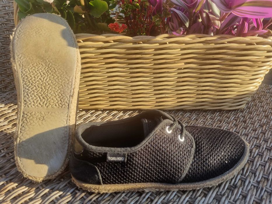 Trampki cenkinowe R37 TOM & ROSE tenisówki sneakersy espadryle