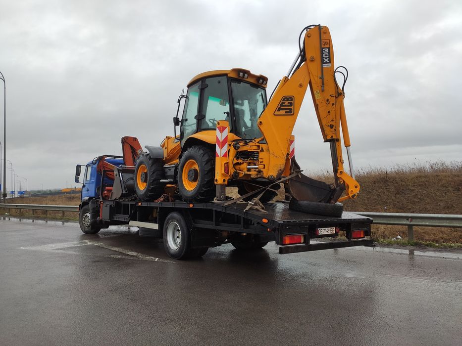 Перевезти Jcb 3 трактор екскаватор комбайн