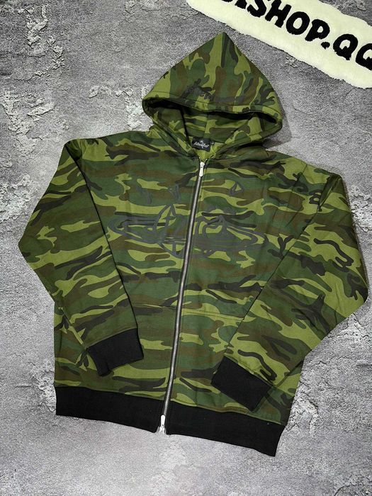 Zip-Hoodie Broken Planet Camo, камуфляжна зіпка брокен плент худі на замку з капюшоном