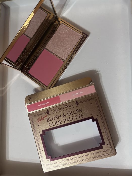 Charlotte Tilbury blush&glow glide paleta róż rozświetlacz fair-medium