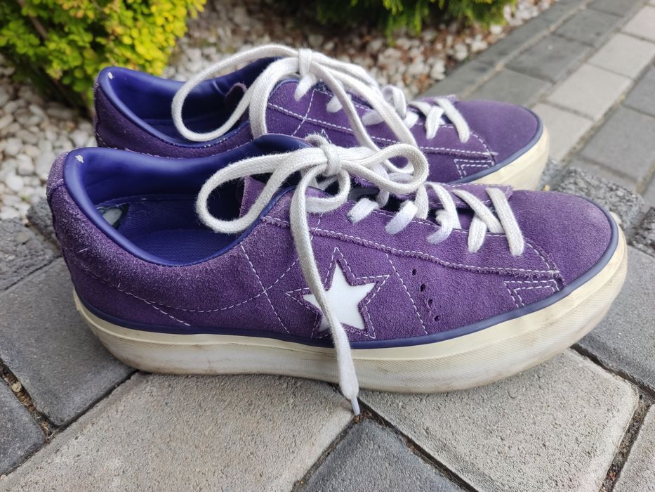 Converse trampki vans fioletowe na platformie r. 37, 5