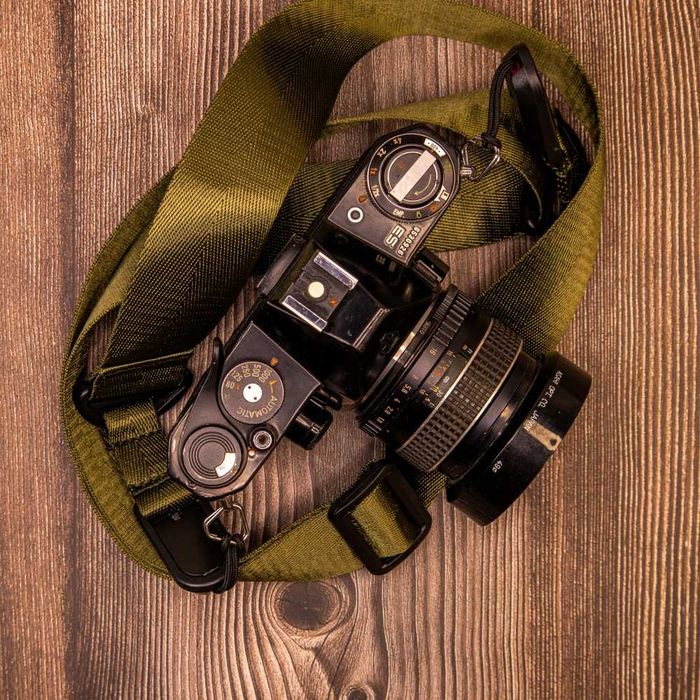 Pentax ES + Takumar  SMC 55 mm 1.8 + pasek - Sprawdzony