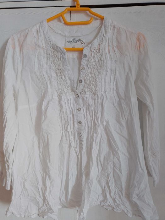 H&M, сорочка, блузка, біла, як нова, М,