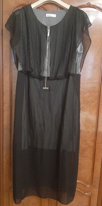 Плаття святкове двохшарове стрейч-котон 52розмір