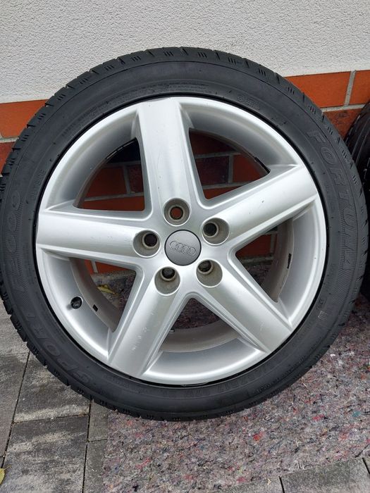 Felgi 17 AUDI 5x112 et45 7,5x17 opony letnie 235/45 r17 ładny stan