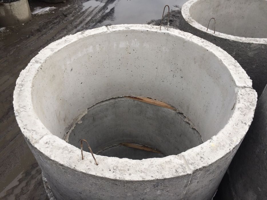 Бетонні кільця для криниць та каналізації шлакоблок