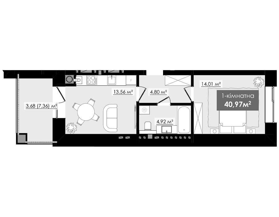 Apartment in Ivano-Frankivsk, Nimetska Koloniya - Вид 2