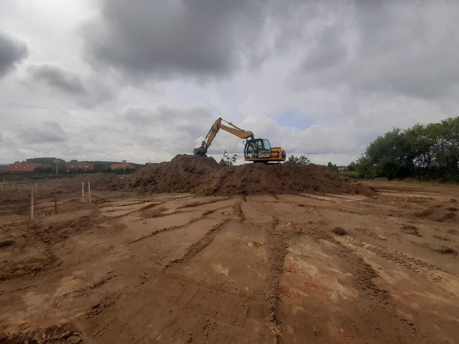 Prace ziemne,wykopy fundamenty wymiana gruntu koparka stan sso dachy
