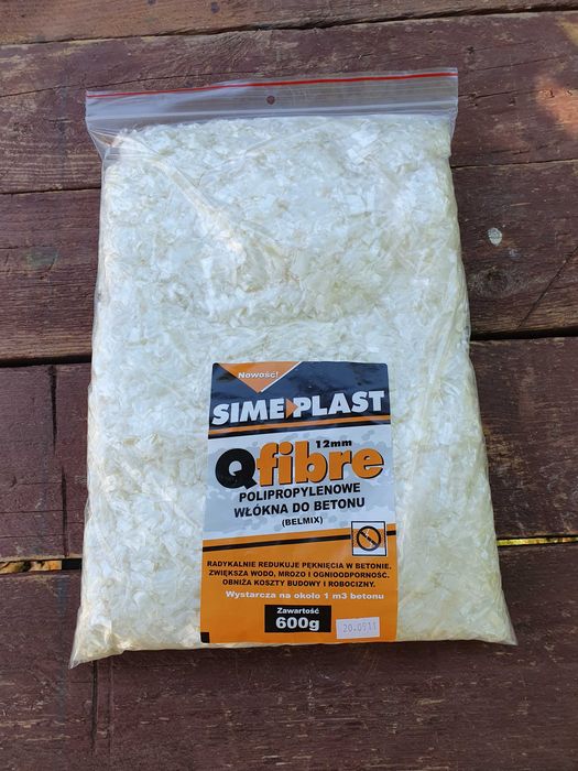 Zbrojenie rozproszone polipropylenowe do betonu do mixokreta