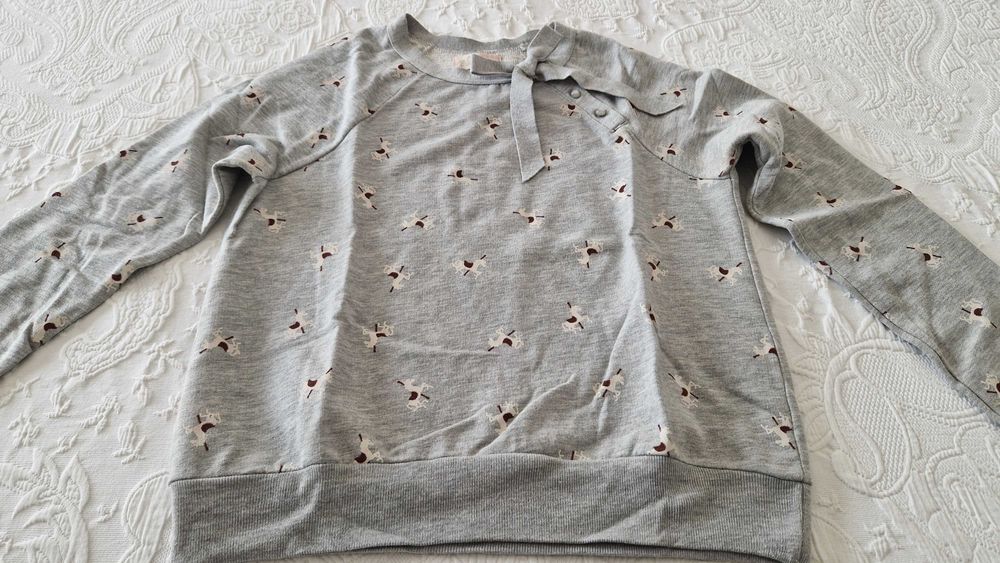 Camisola Cinza estampada, Pull & Bear, tamanho S