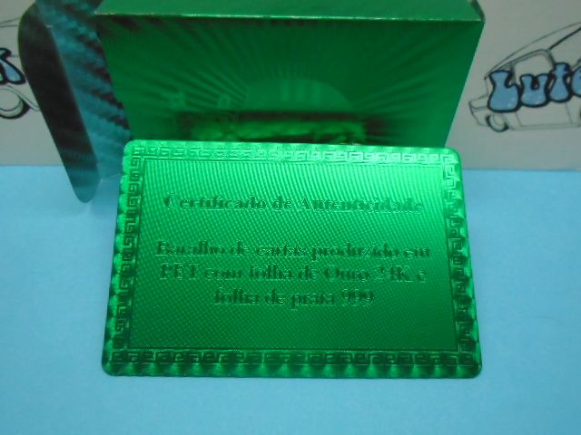 Baralho de Cartas Sporting em folha de prata 999 (VERDE)