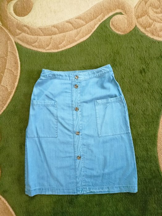 Джинсова спідниця розмір 10