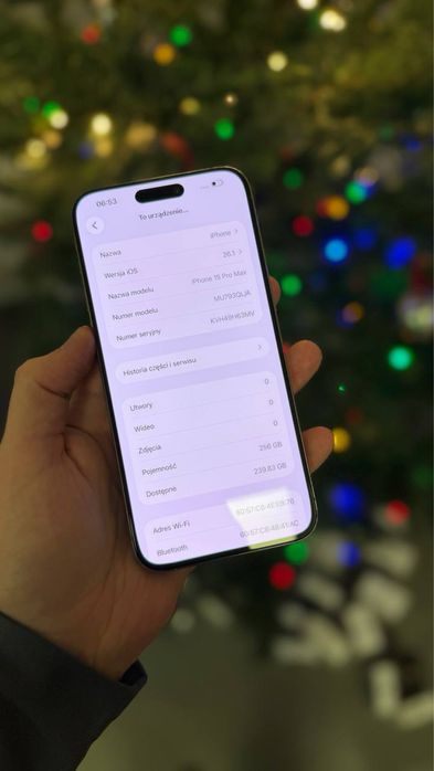 WYPRZEDAŻ iPhone 15 Pro Max 256GB BATERIA 100% GWAR 12 miesiecy RATY0%