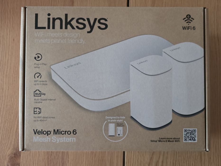 Linksys Velop Micro 6 - router WIFI 6 mesh z 2 węzłami - Gwarancja