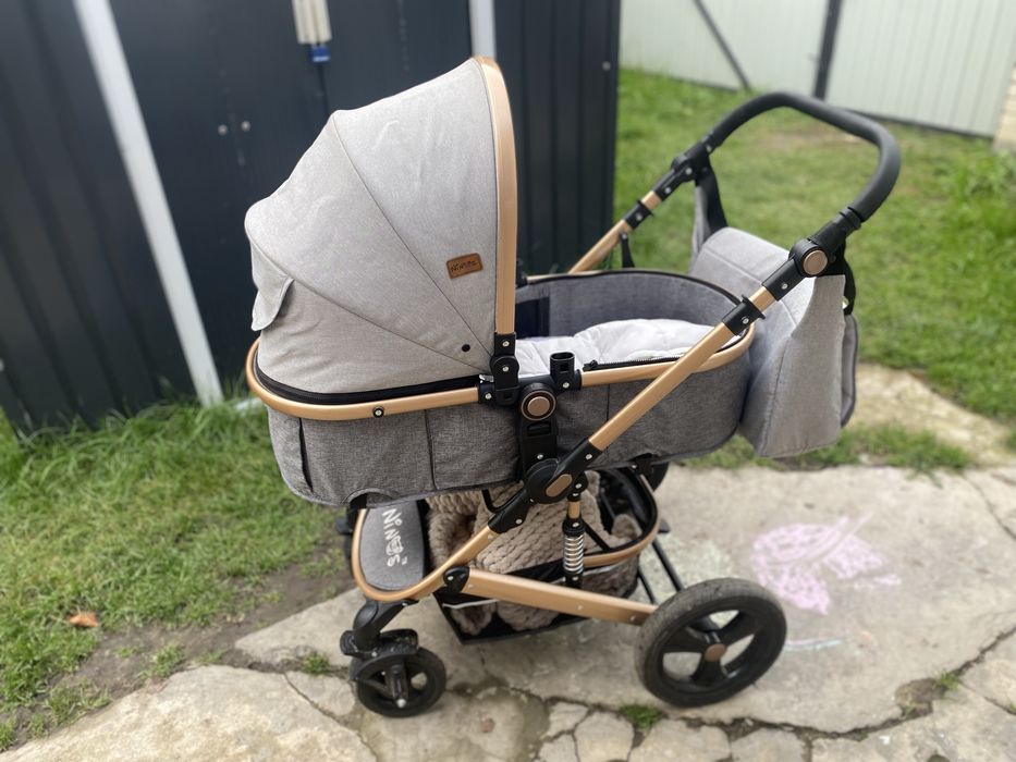 Коляска 2в1 трансформер Ninos Brava New Grey