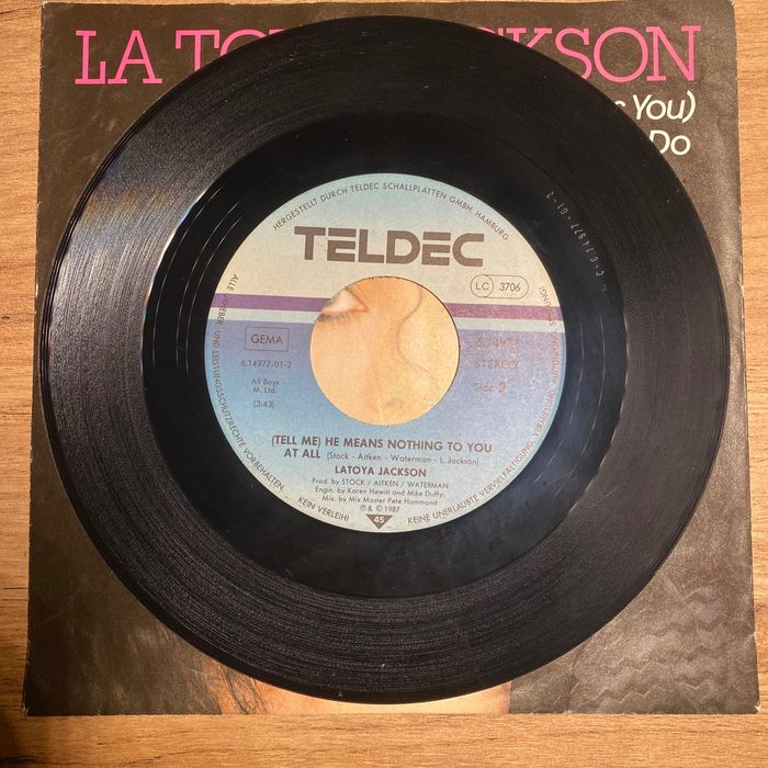 La Toya Jackson - Płyta winylowa 7" - 1987