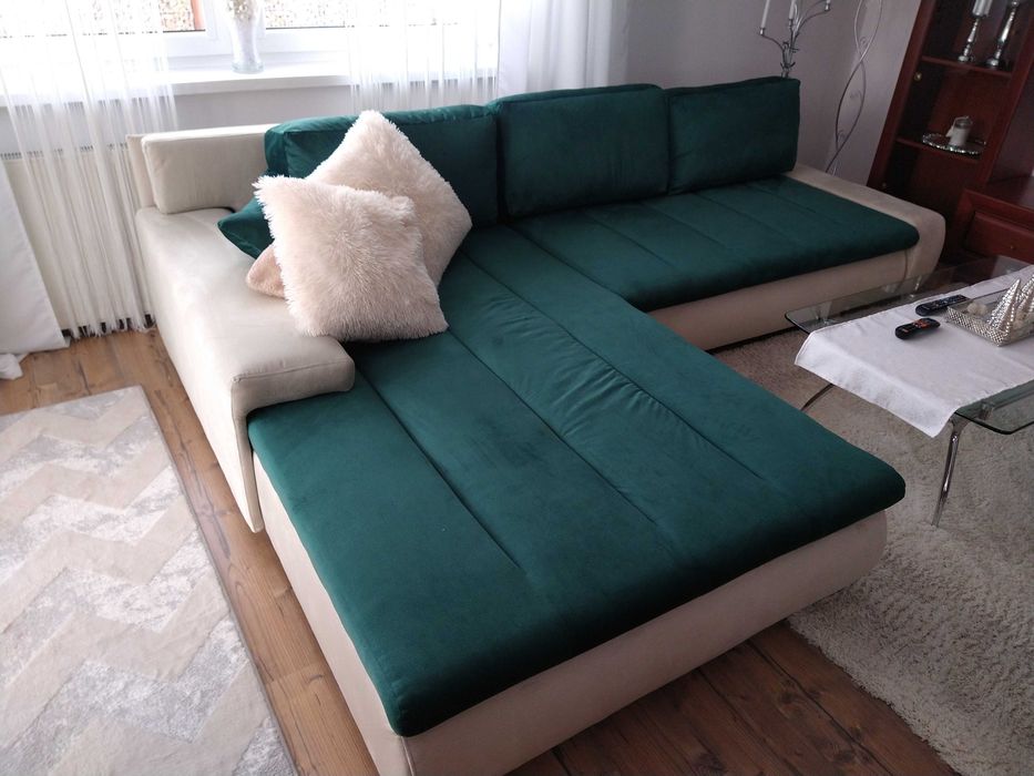 Duża sofa narożnik + meble gratis bardzo dobry stan