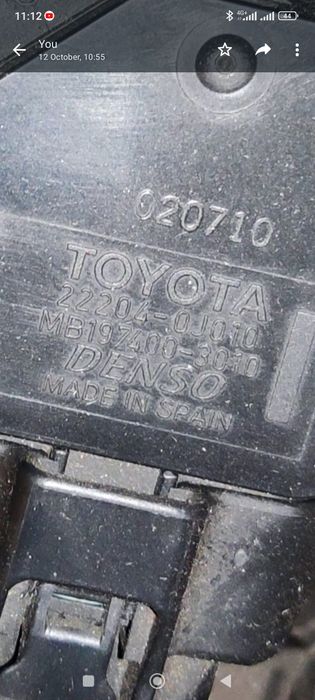 sensor maf  denso  22204-0j010 Toyota Lexus