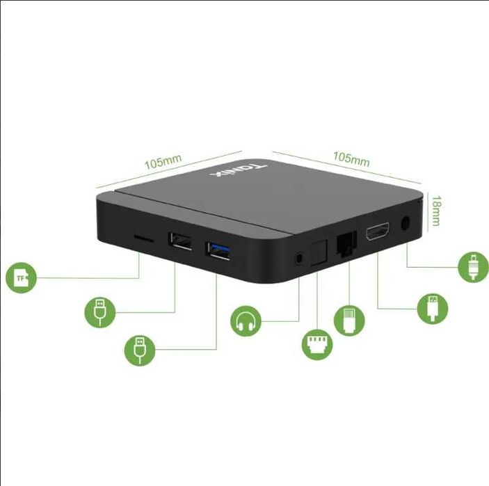 Приставка для телевізора TANIX W2 Android TV Box 2 / 16 ГБ Смарт