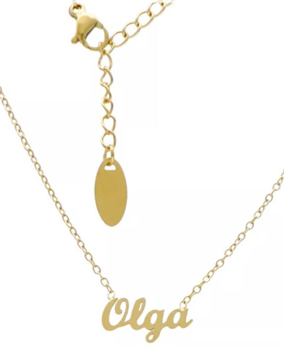 Nowa Złota Celebrytka Stal Chirurgiczna 316L Imię Olga