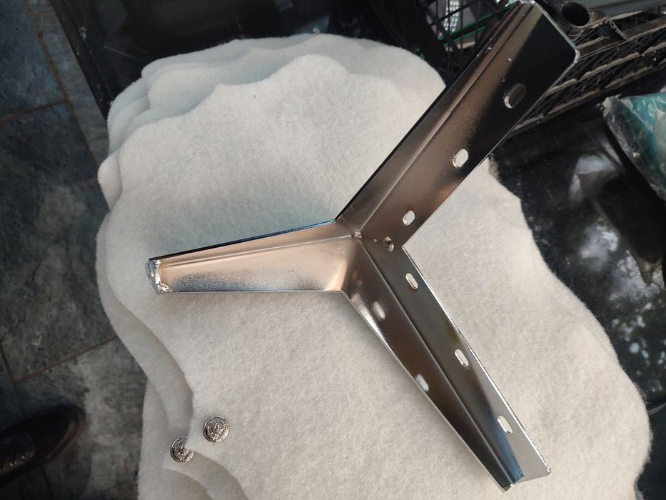 Nóżki narożne meblowe glamour CHROM NOWE