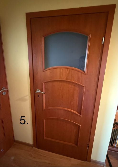 Zdemontowane Drzwi wewnętrzne na 80, 100 orzech