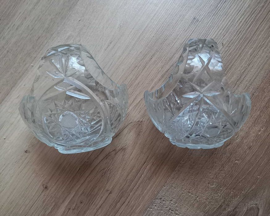 Kryształowe koszyczki PRL