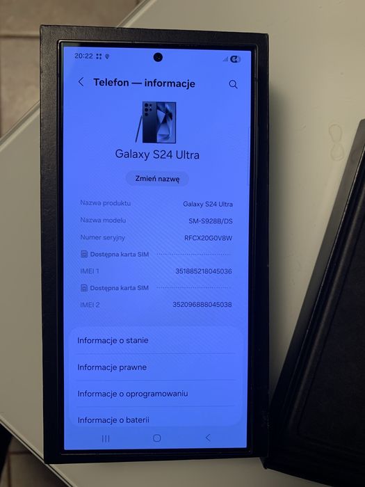 Samsung galaxy s24 ultra * 256 GB * świetny stan * dowód zakupu