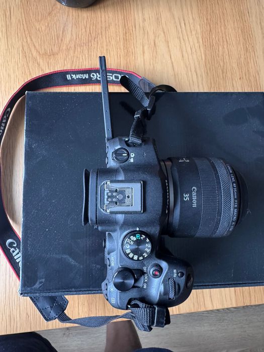 Canon EOS R6 Mark II camera body together with Canon RF 35mm f/1.8 IS ...
