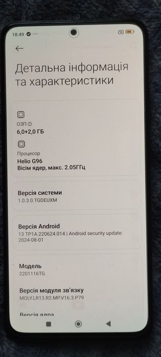 Xiaomi redmi note 11 pro 6/128 nfc